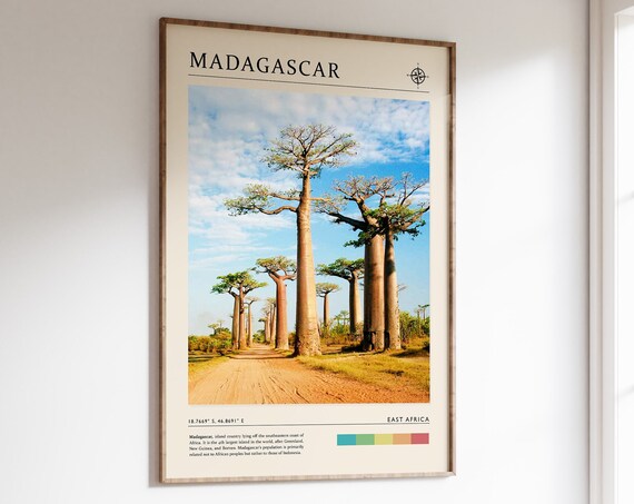 Madagascar Travel Print Madagascar Africa Travel Poster Africa Travel Print Travel Print Travel Art Travel Poster Travel Gift