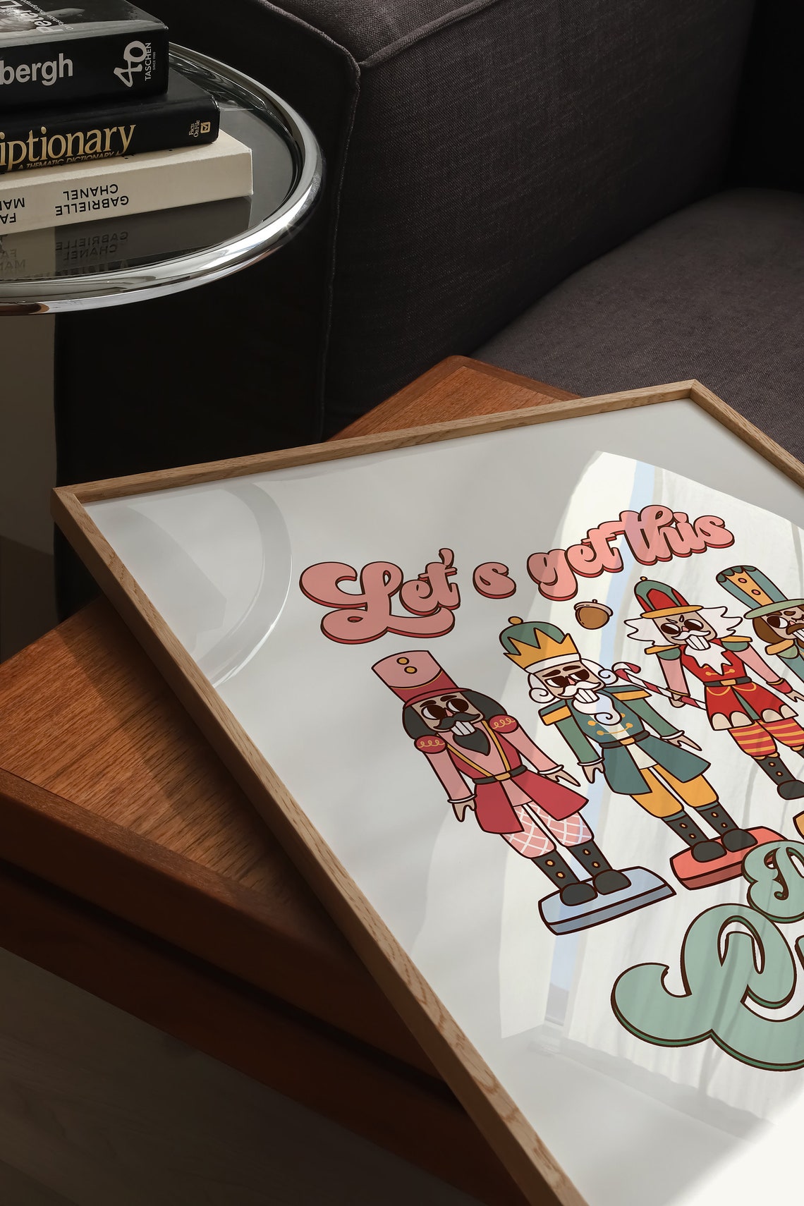 Let's Get This Party Crackin Four Retro Nutcracker Soldiers Poster - Image 5