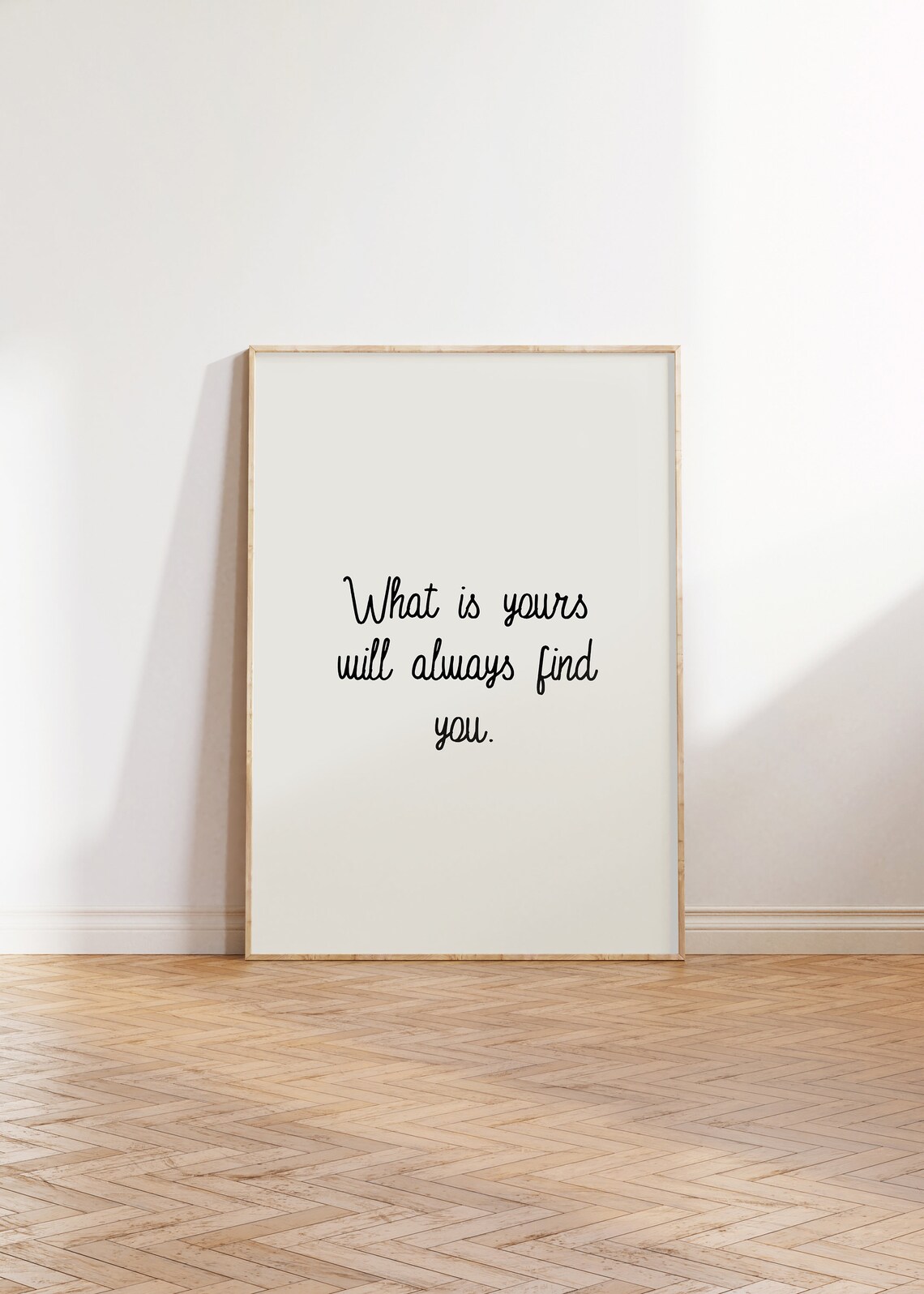 What Is Yours Will Always Find You Handwritten Spiritual Quote Poster - Image 5