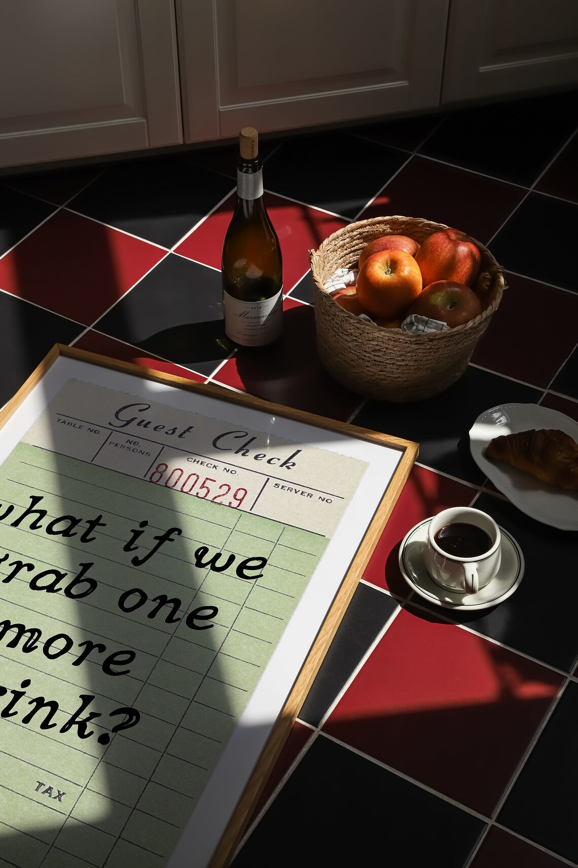 What If We Grab One More Drink Retro Guest Check Quote Print - Image 4