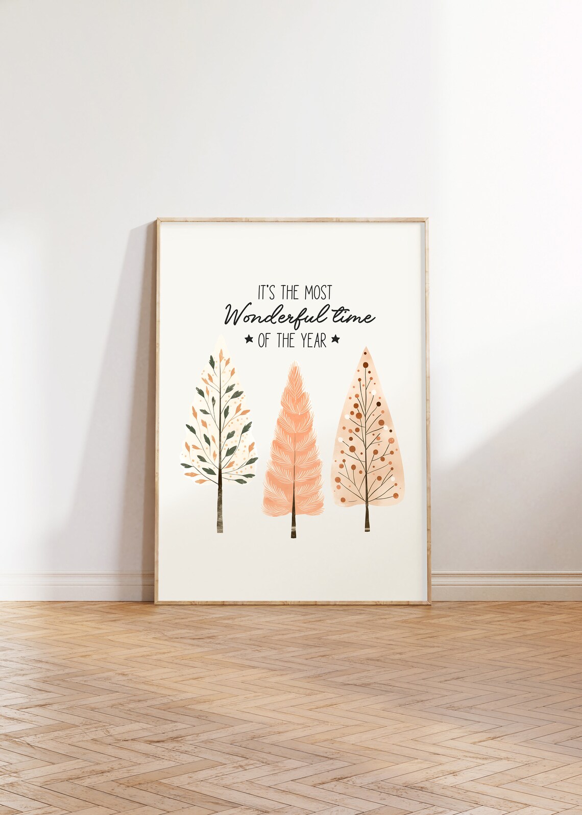 It's The Most Wonderful Time Of The Year Nordic Trees Poster - Image 3