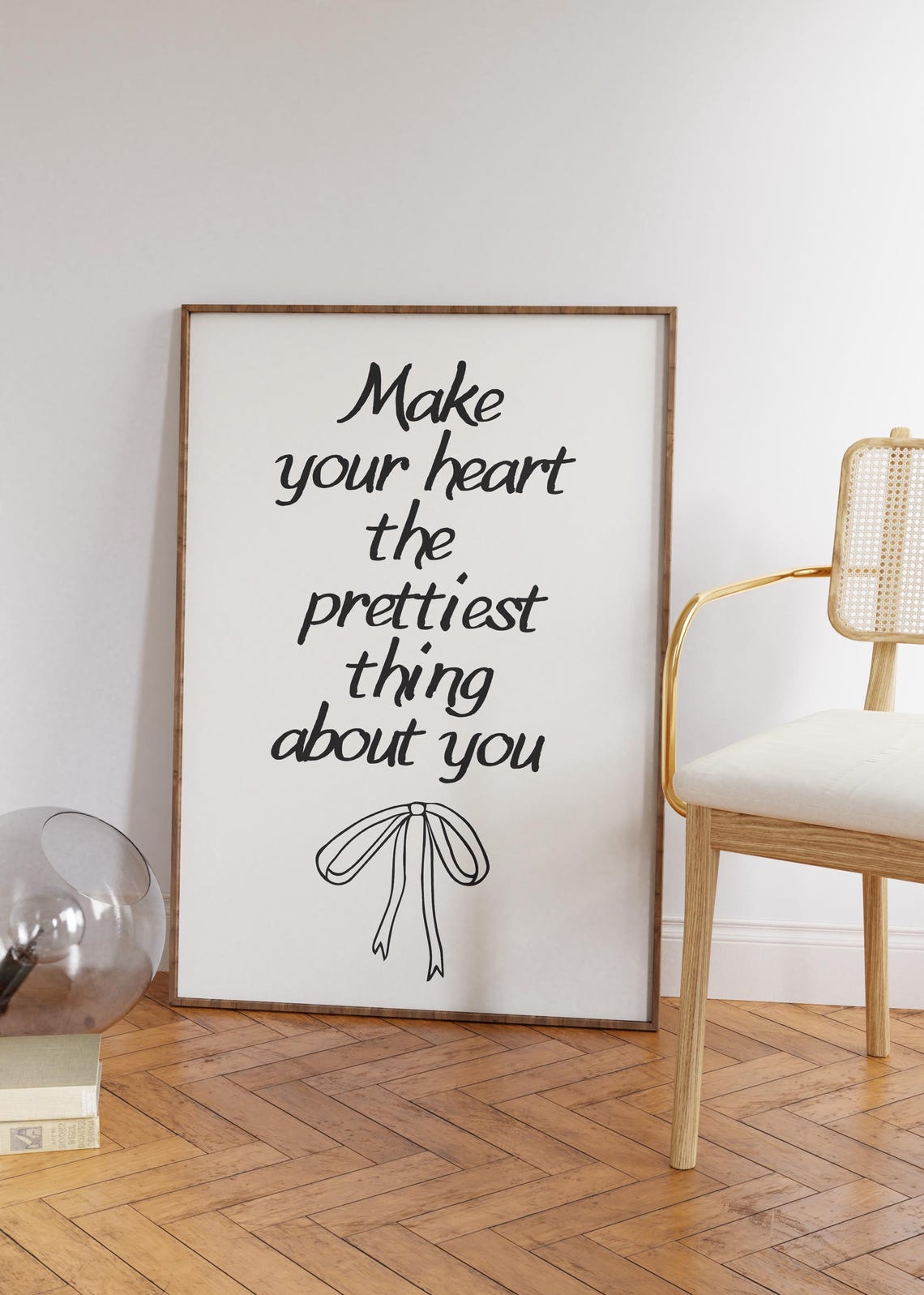 Make Your Heart The Prettiest Thing About You Affirmation Prints Aesthetic Living Room Prints College Apartment Decor - Image 5