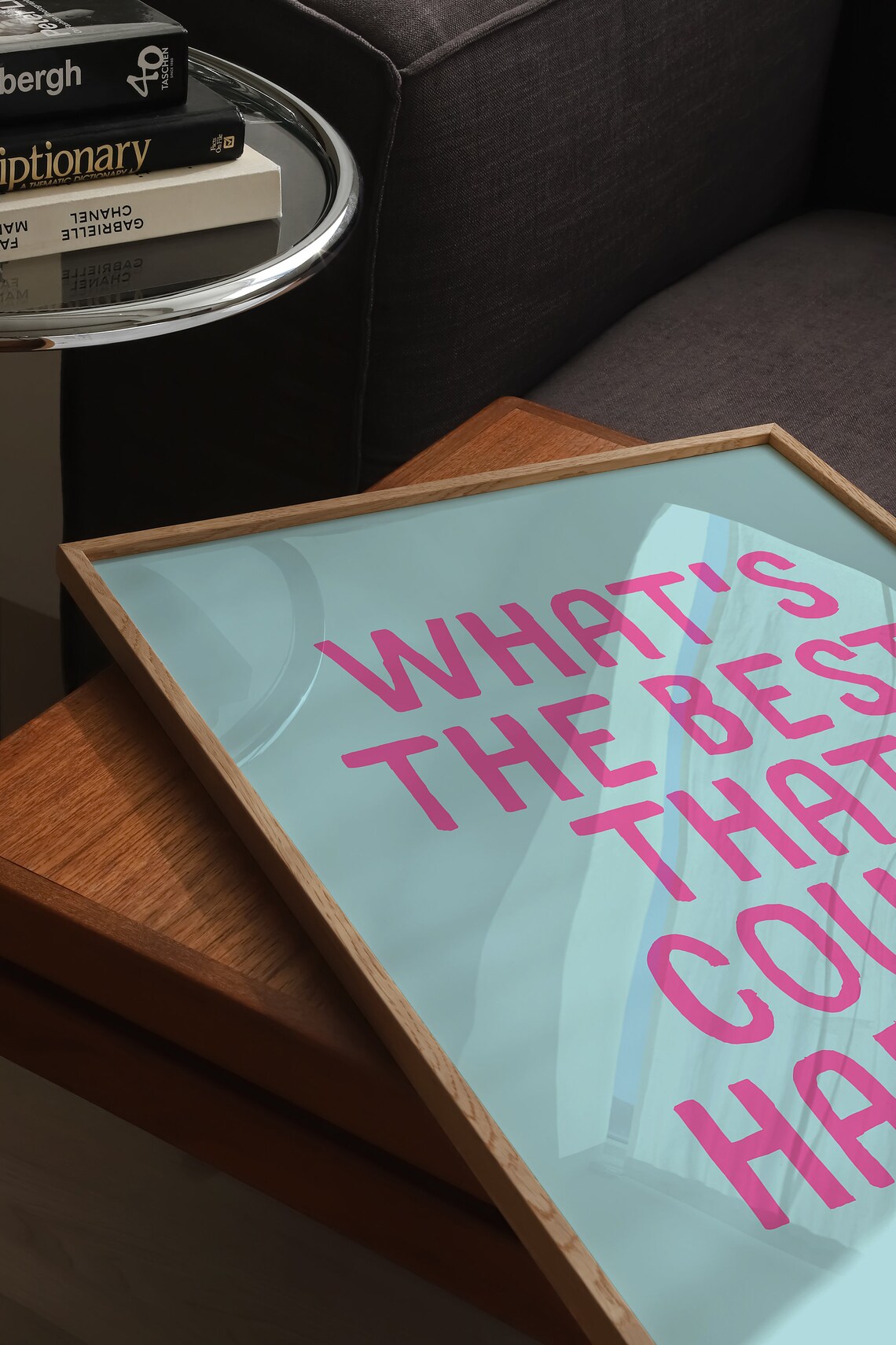 Whats The Best That Could Happen Quote Wall Art Print - Image 2