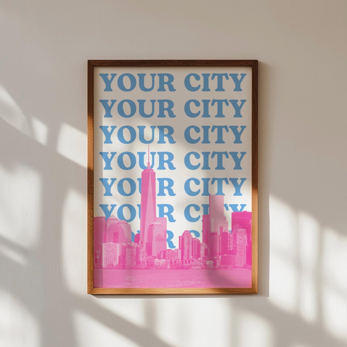Custom City Print Travel Poster Skyline Art Print