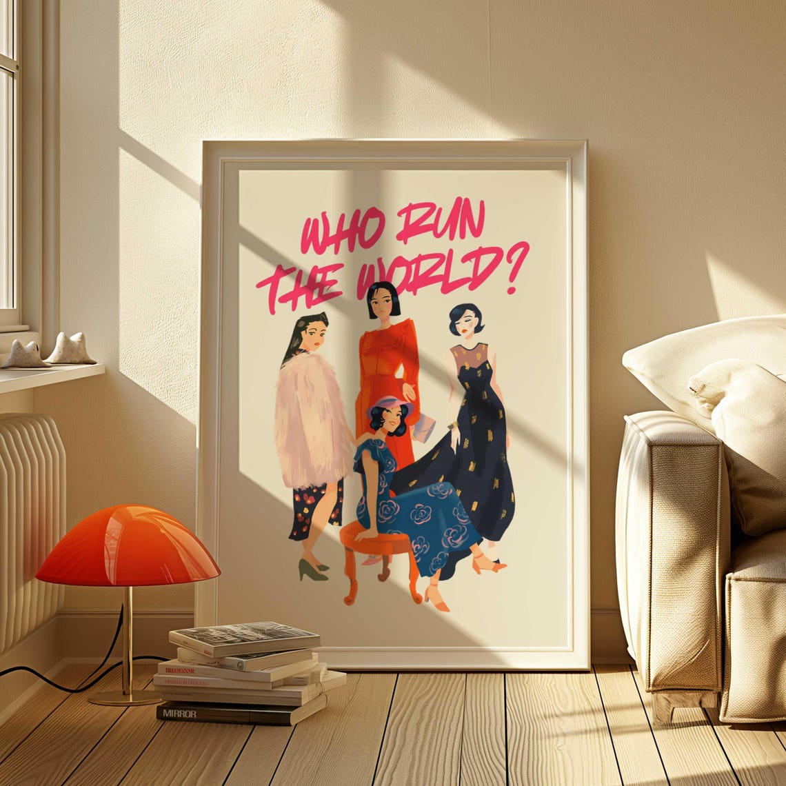 Coquette Dorm Decor Fashion Illustration Art Print