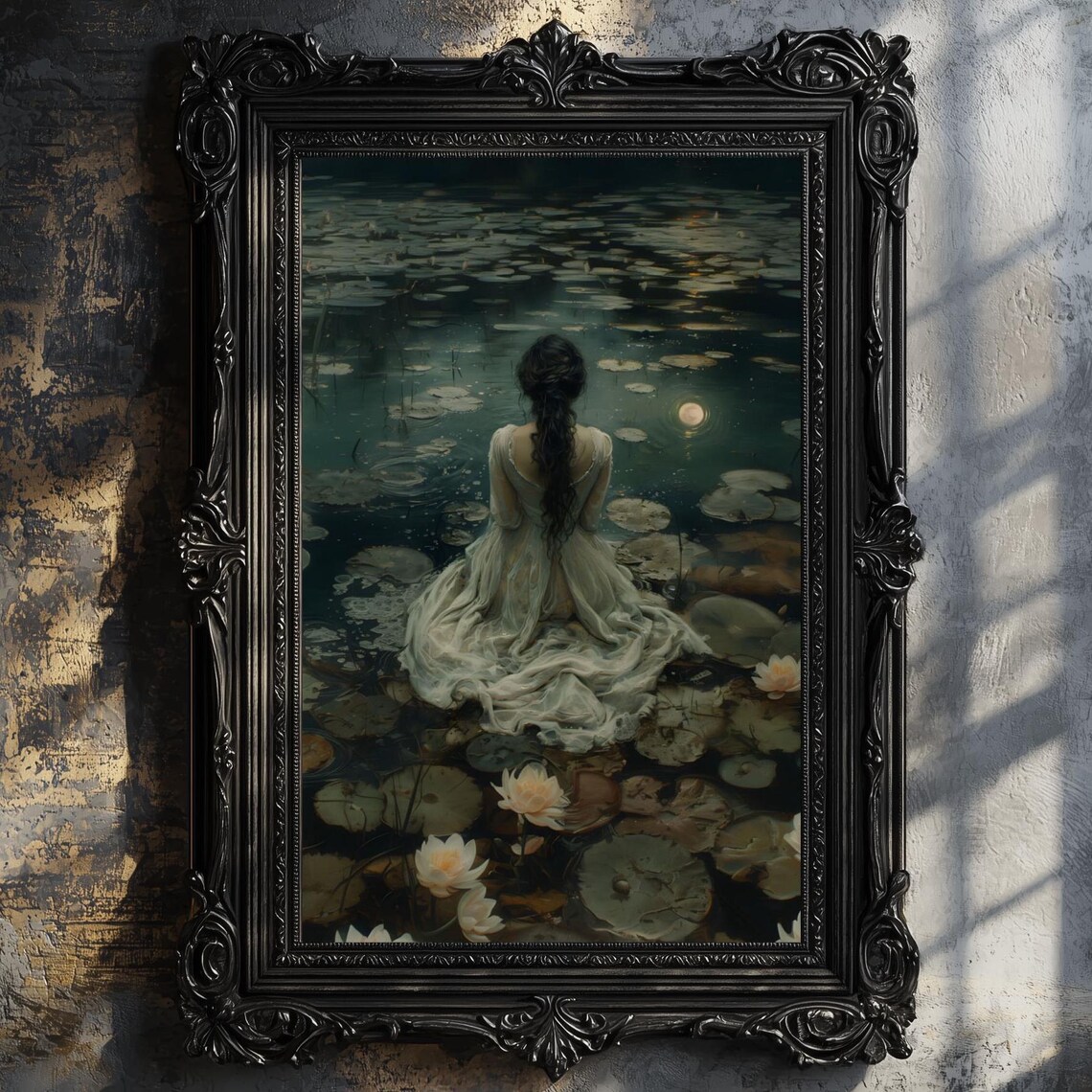 Ophelia Dark Academia Gothic Victorian Art Print