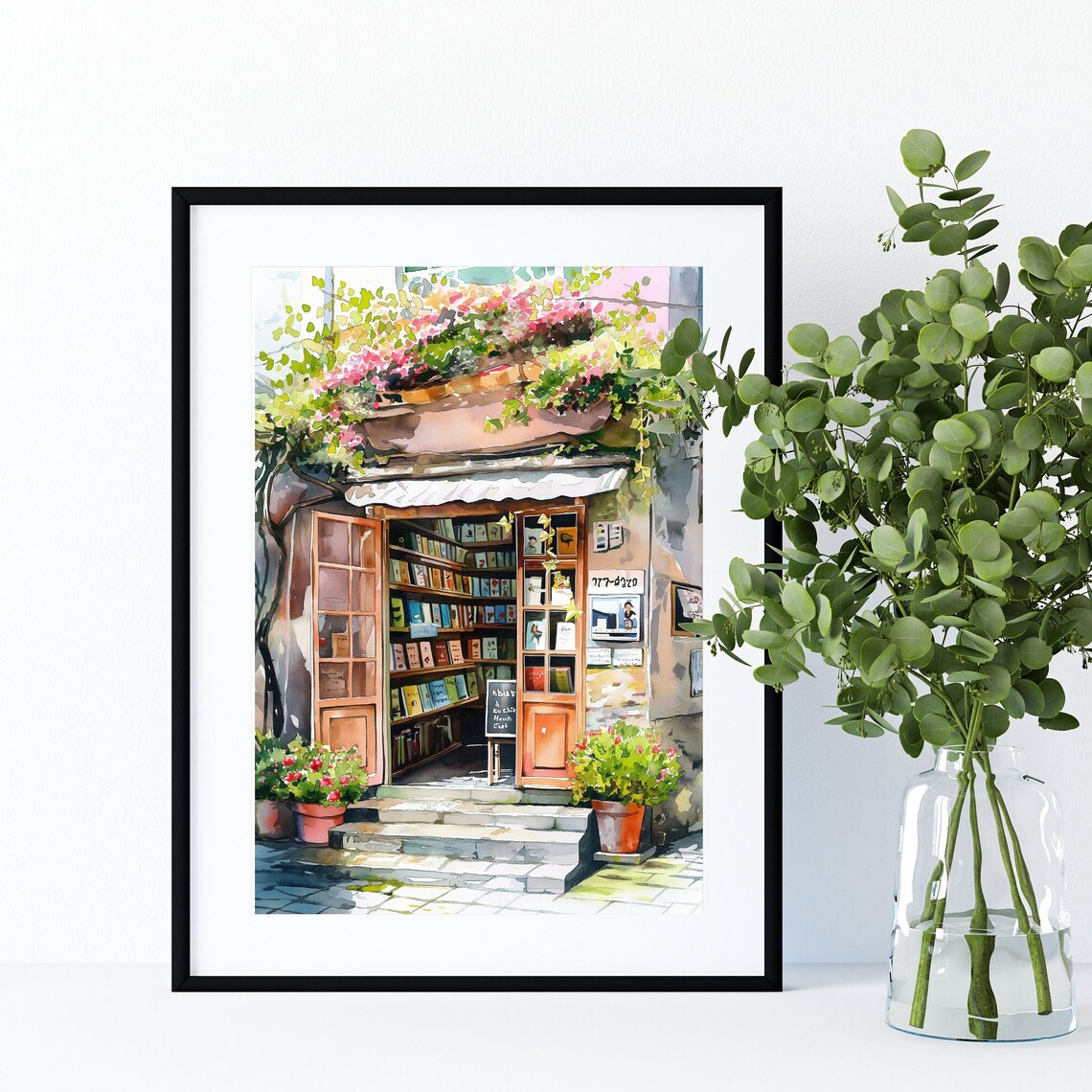 Old Vintage Book Store and Book Shop Art Print - Image 4