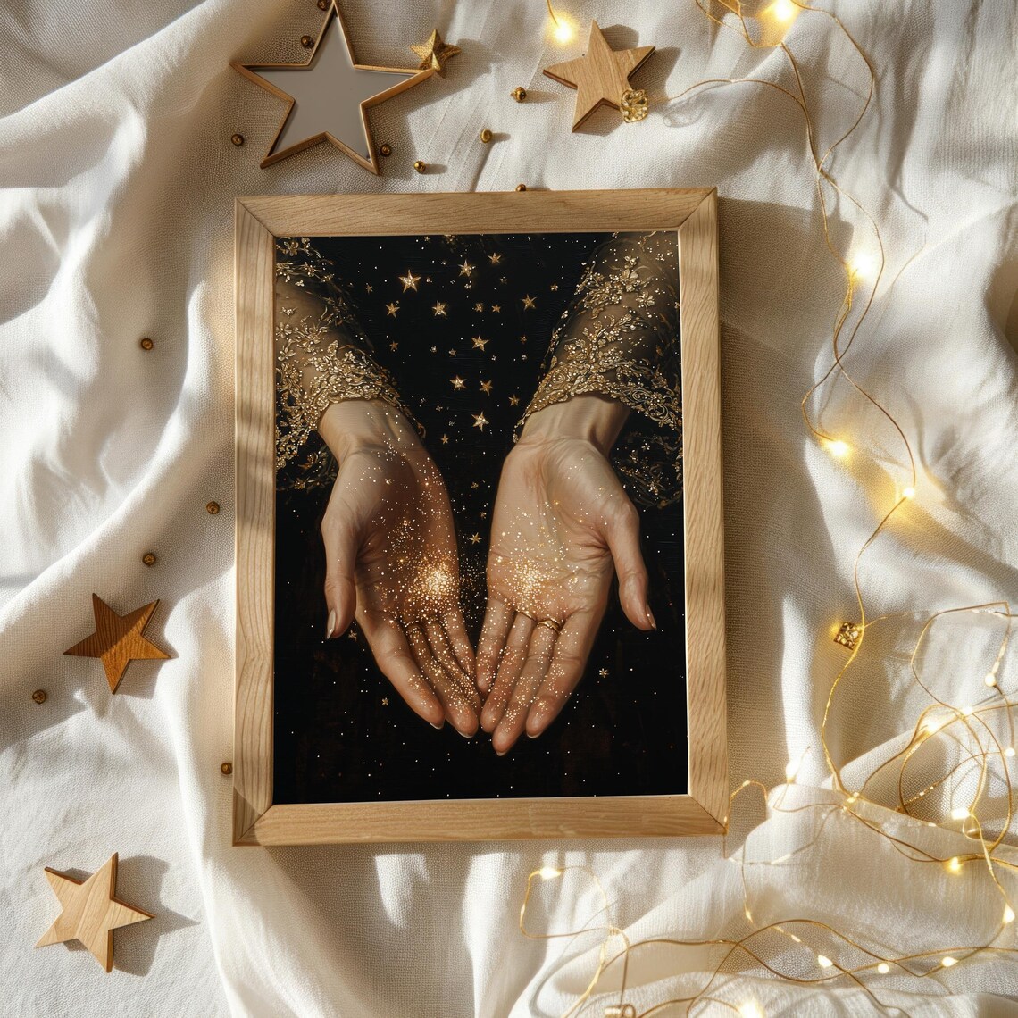 Stardust Moody Painting, Dark Academia Art Print - Image 3