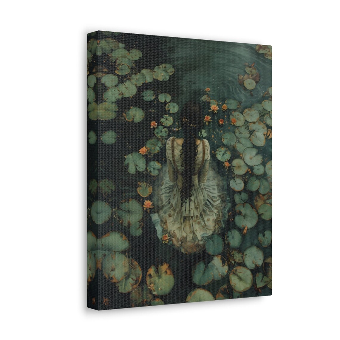 Ophelia Dark Academia Art Print, Gothic Victorian Mood - Image 2