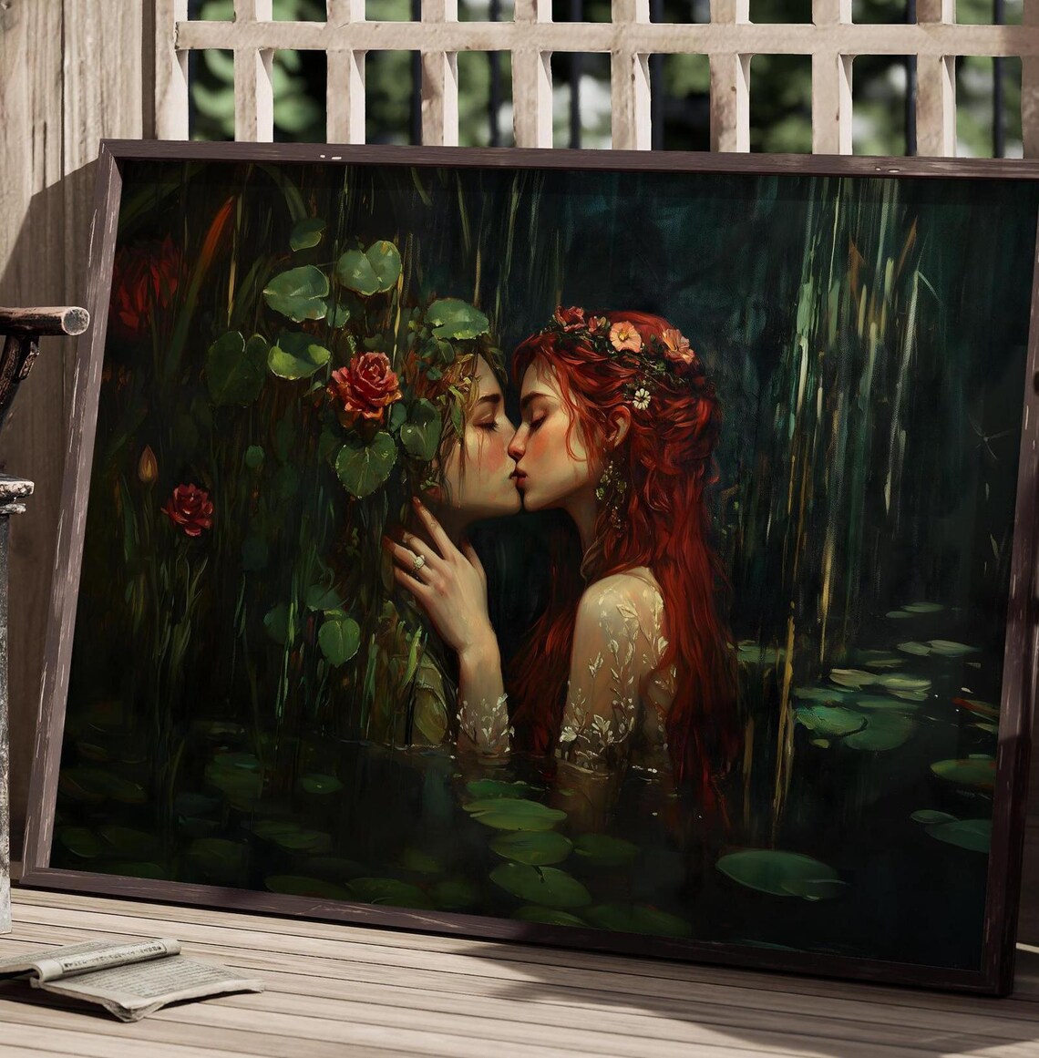 Sappho Persephone Dark Academia Gothic Art Print - Image 2
