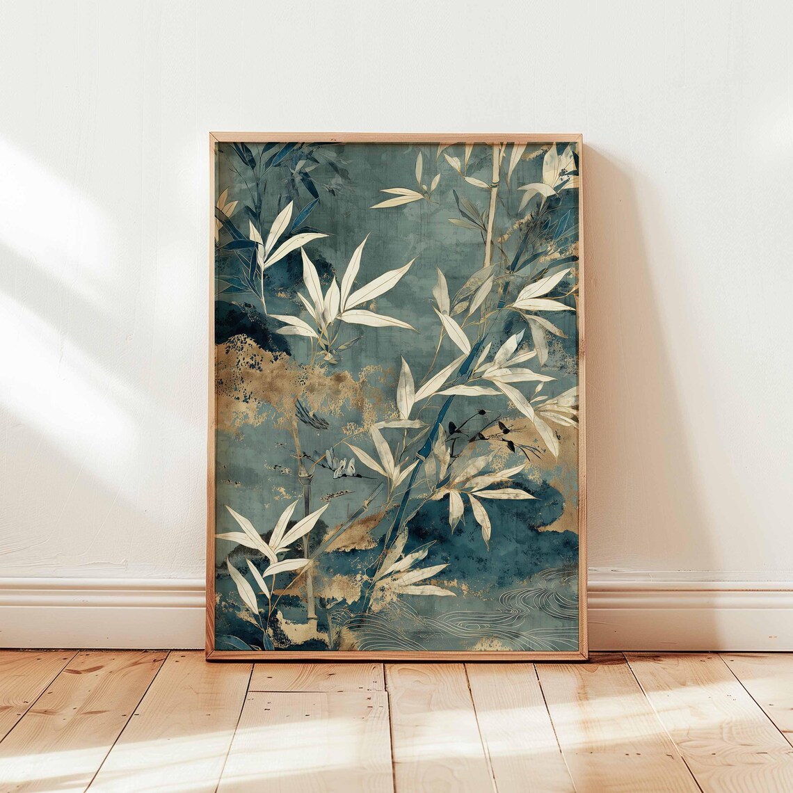 Bamboo Botanical Poster, Japanese Zen Nature Decor