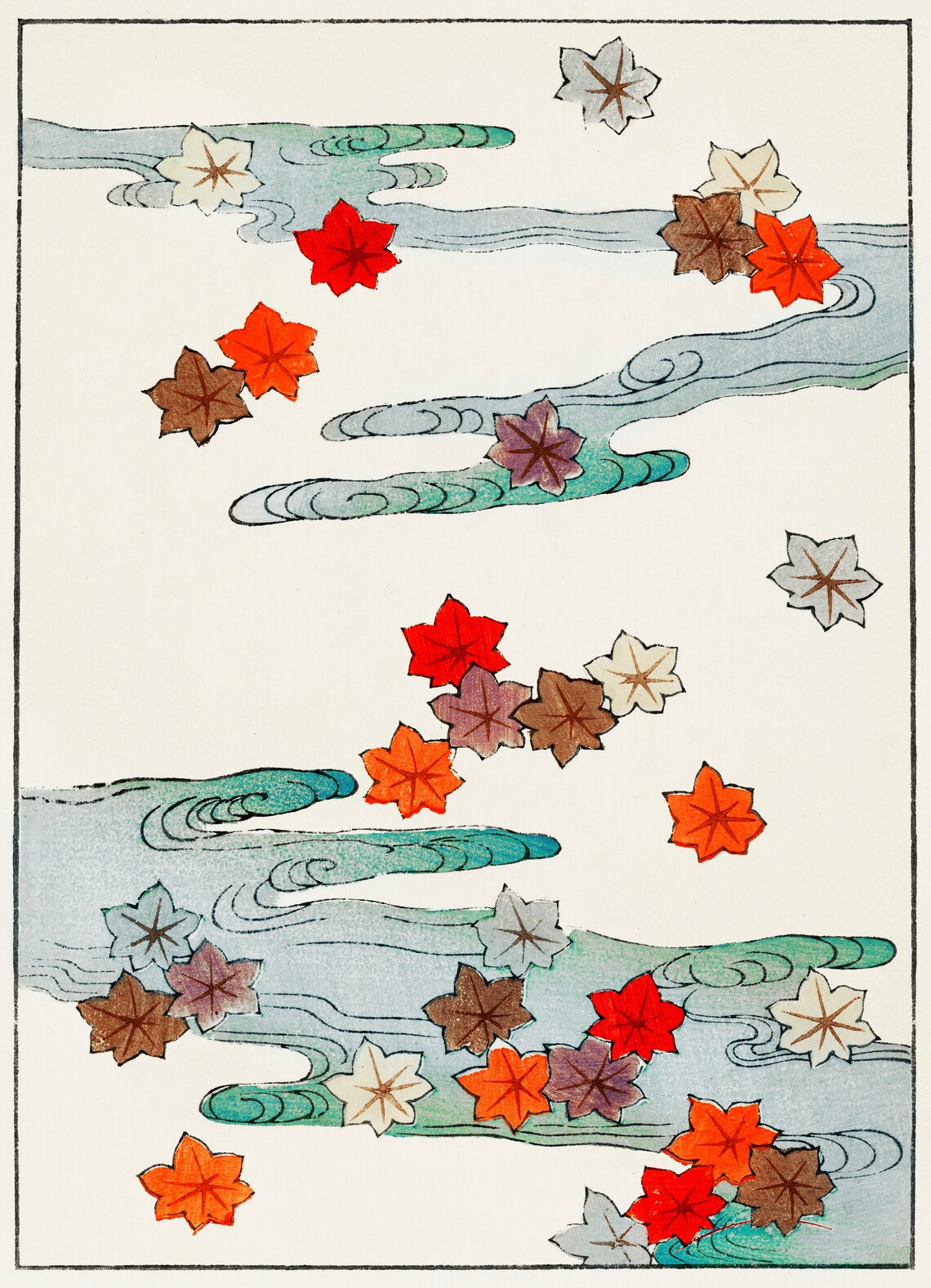 Autumn Illustration Vintage Japanese Woodblock Poster - Image 4