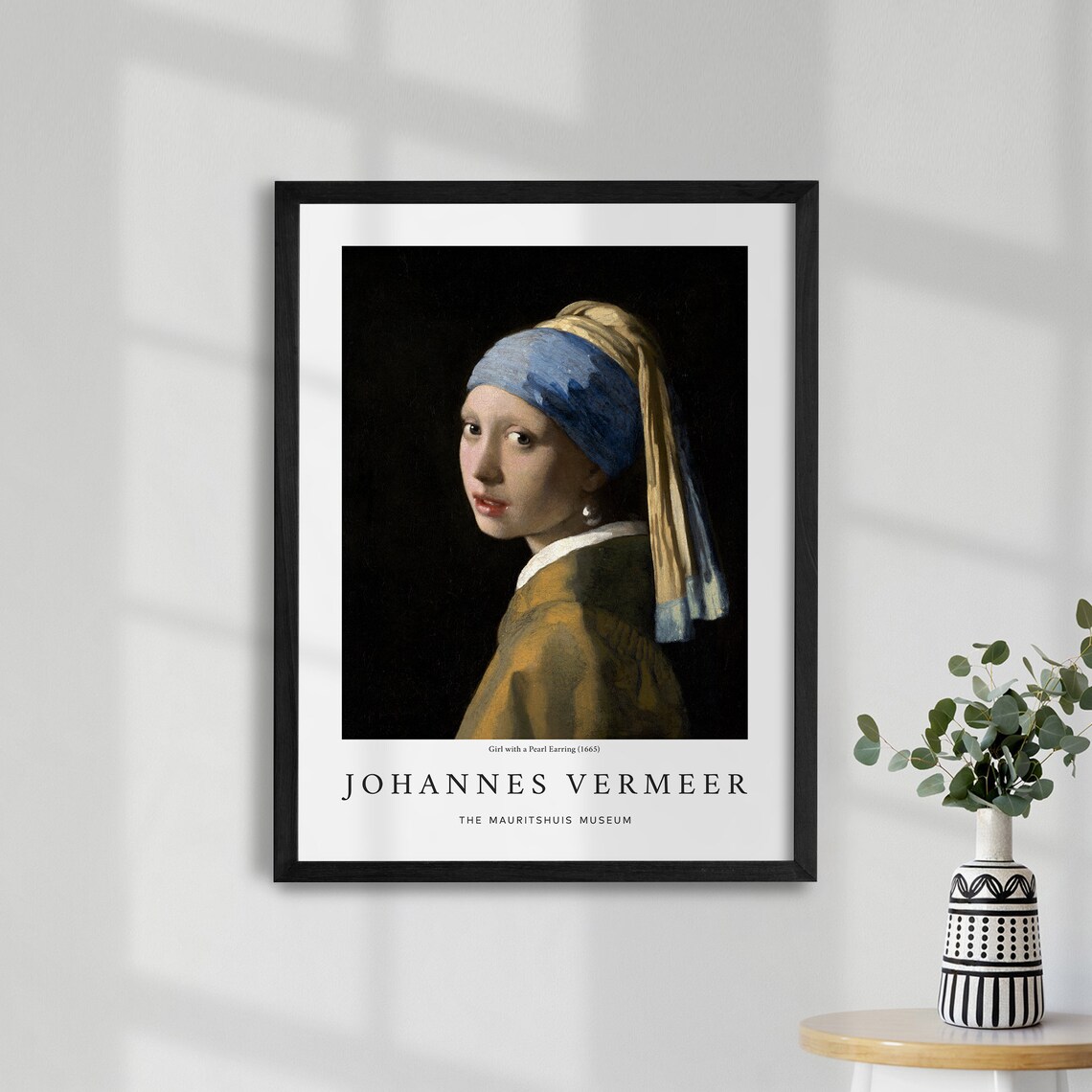 Girl With A Pearl Earring Vintage Exhibition Poster