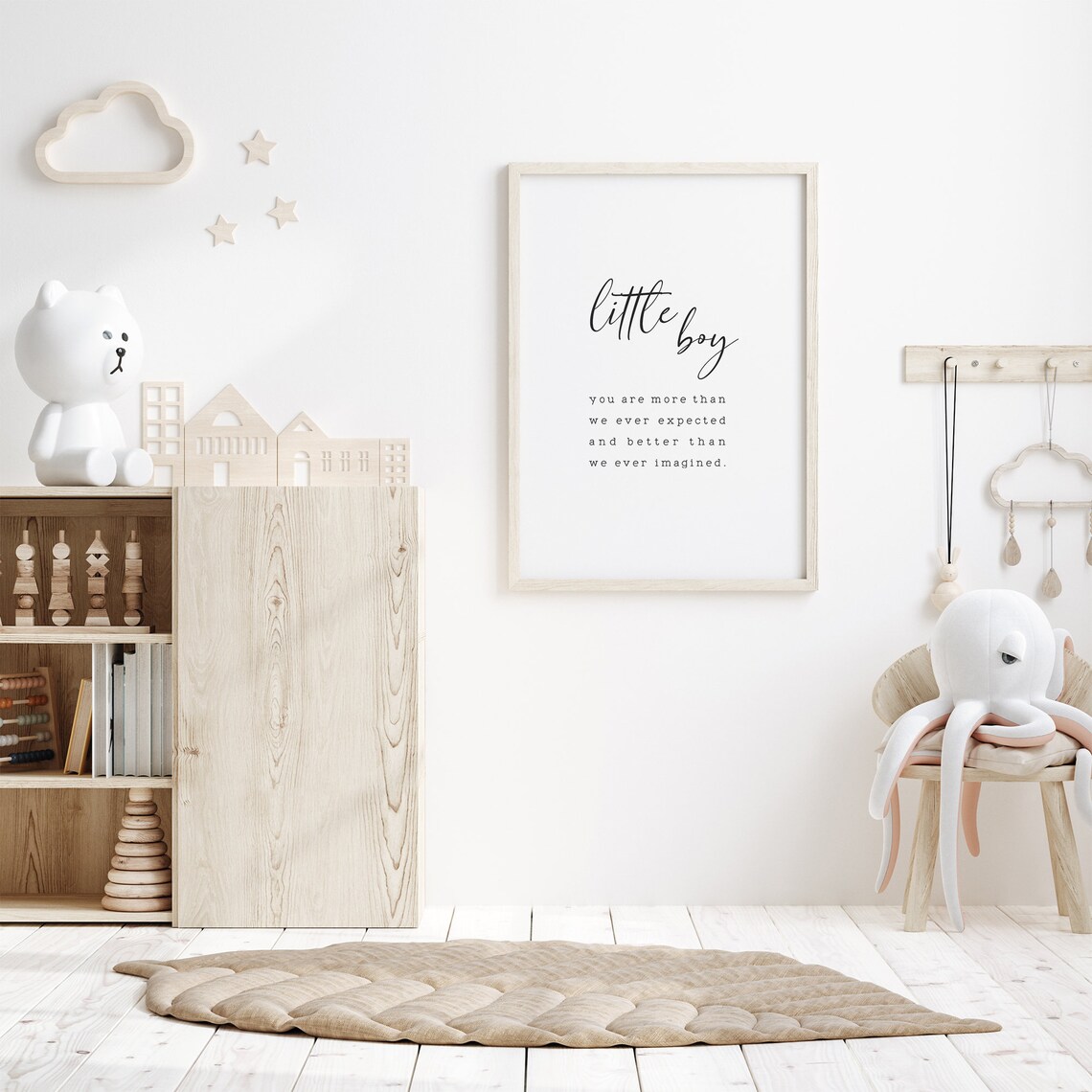 Nursery Quote Print for Baby Boy Room, Gift - Image 3