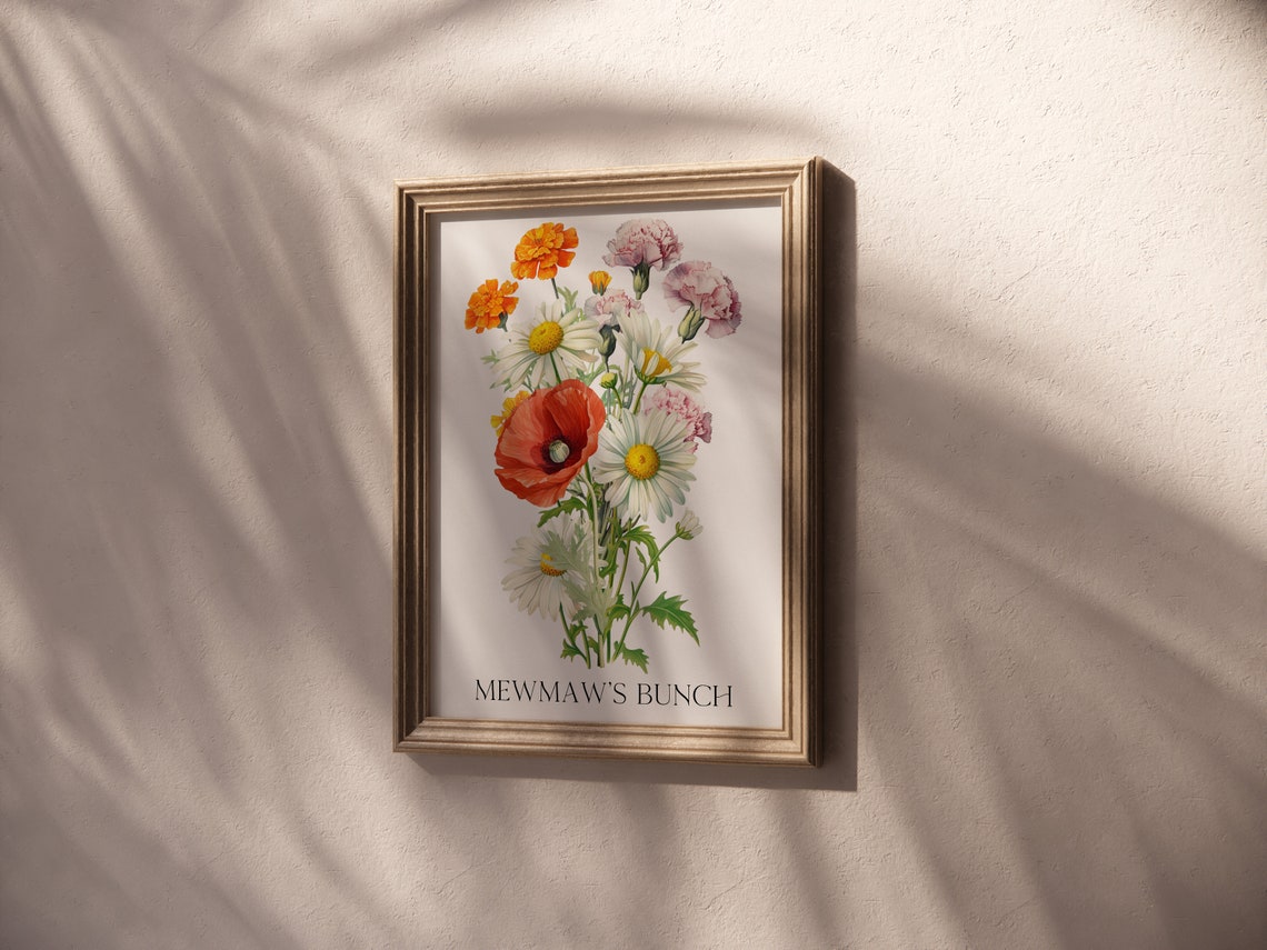 The Smith Garden Heart Shaped Vintage Bouquet Holly Keepsake Poster - Image 3