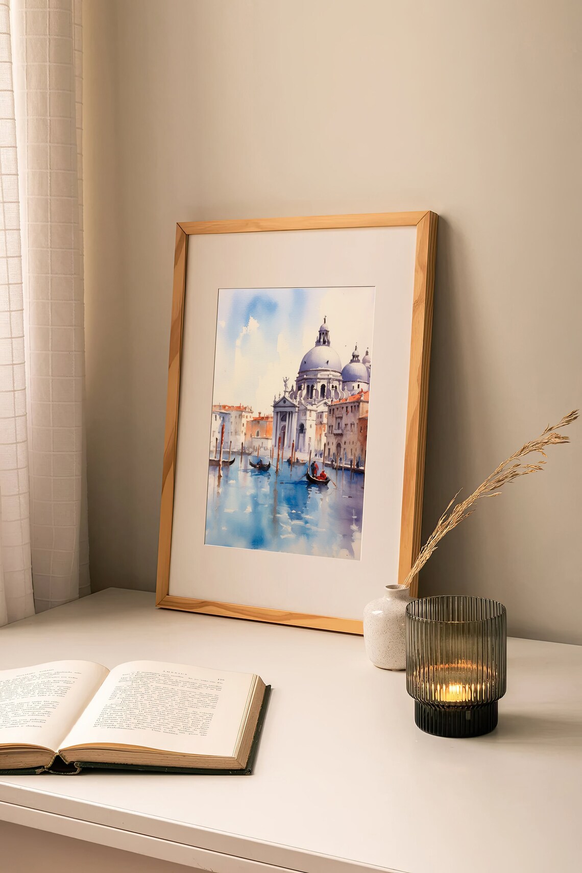 Venice Watercolor Painting Italy Travel Poster - Image 2
