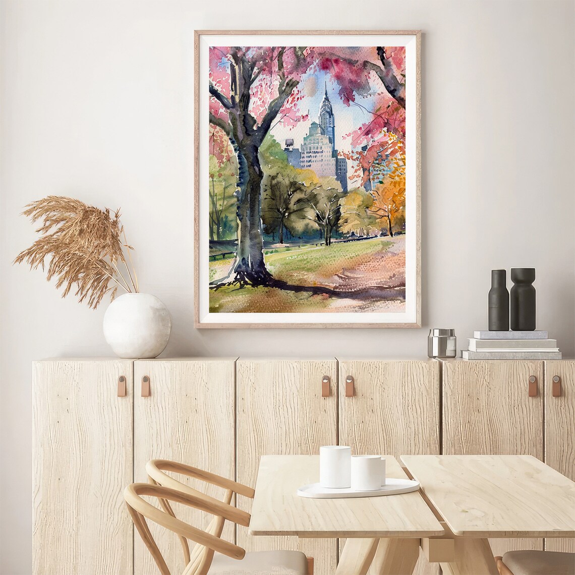 Central Park Watercolor Travel Art Poster - Image 5