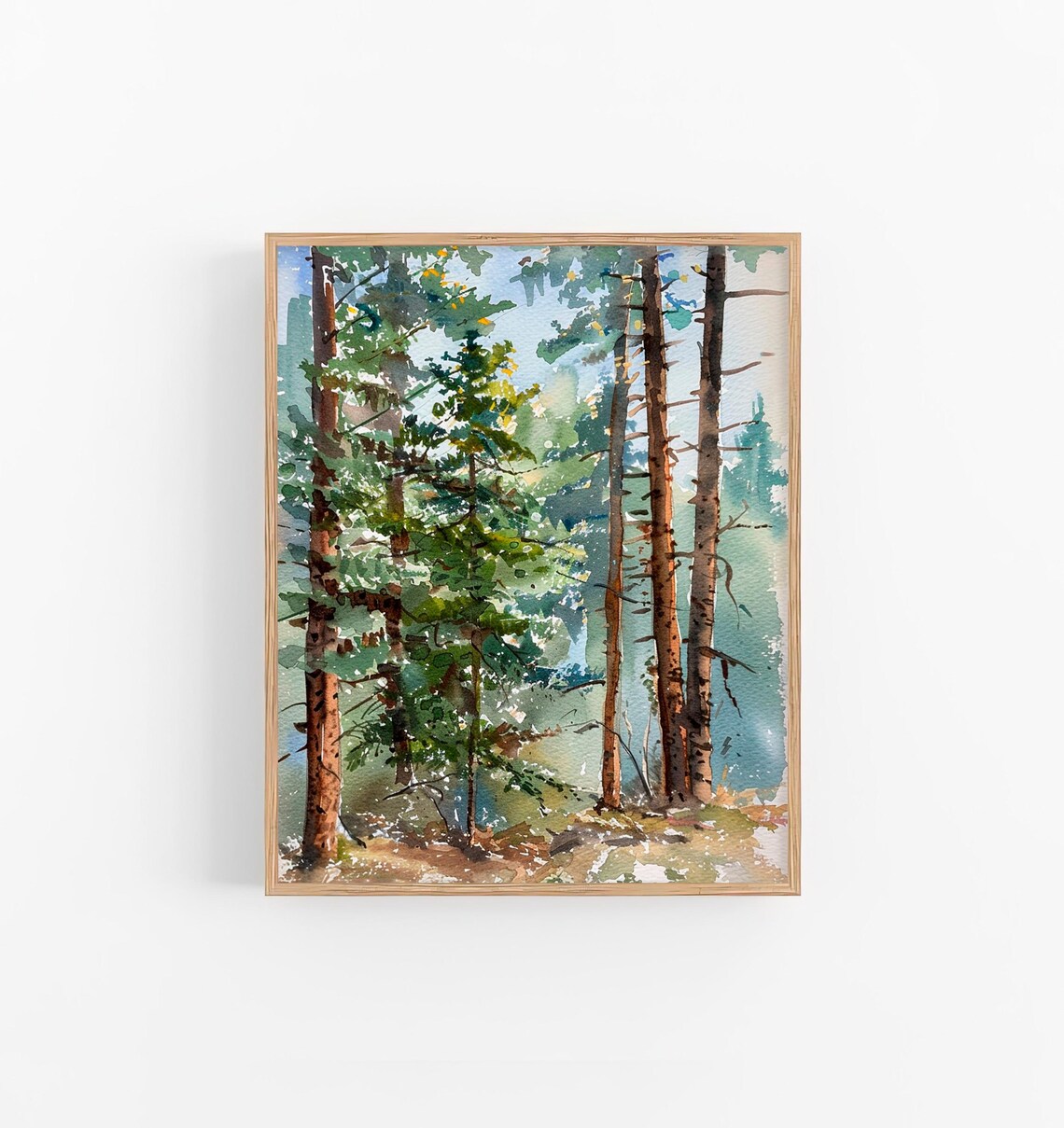 San Juan Landscape Watercolor Travel Art Print