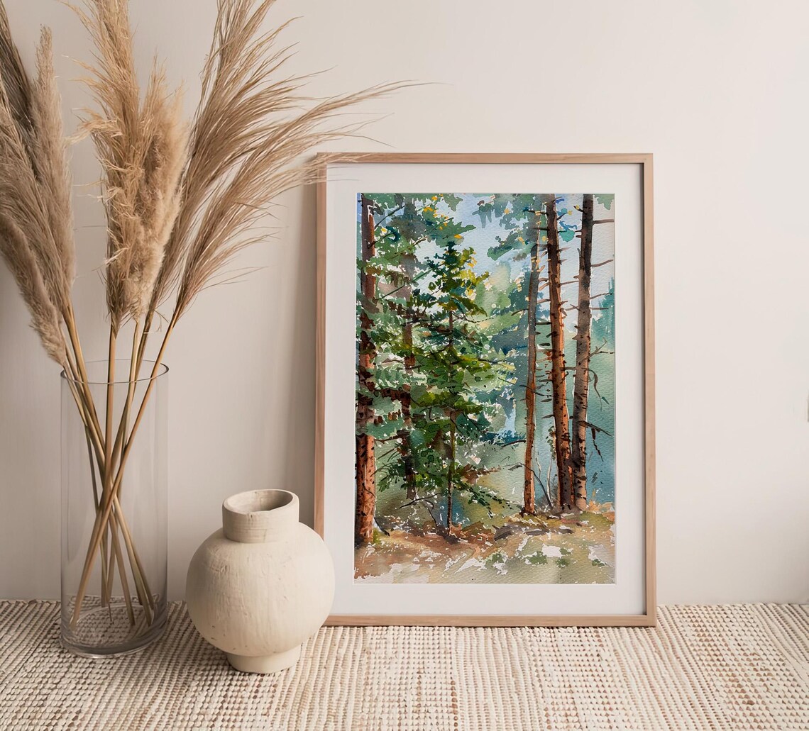 San Juan Landscape Watercolor Travel Art Print - Image 4
