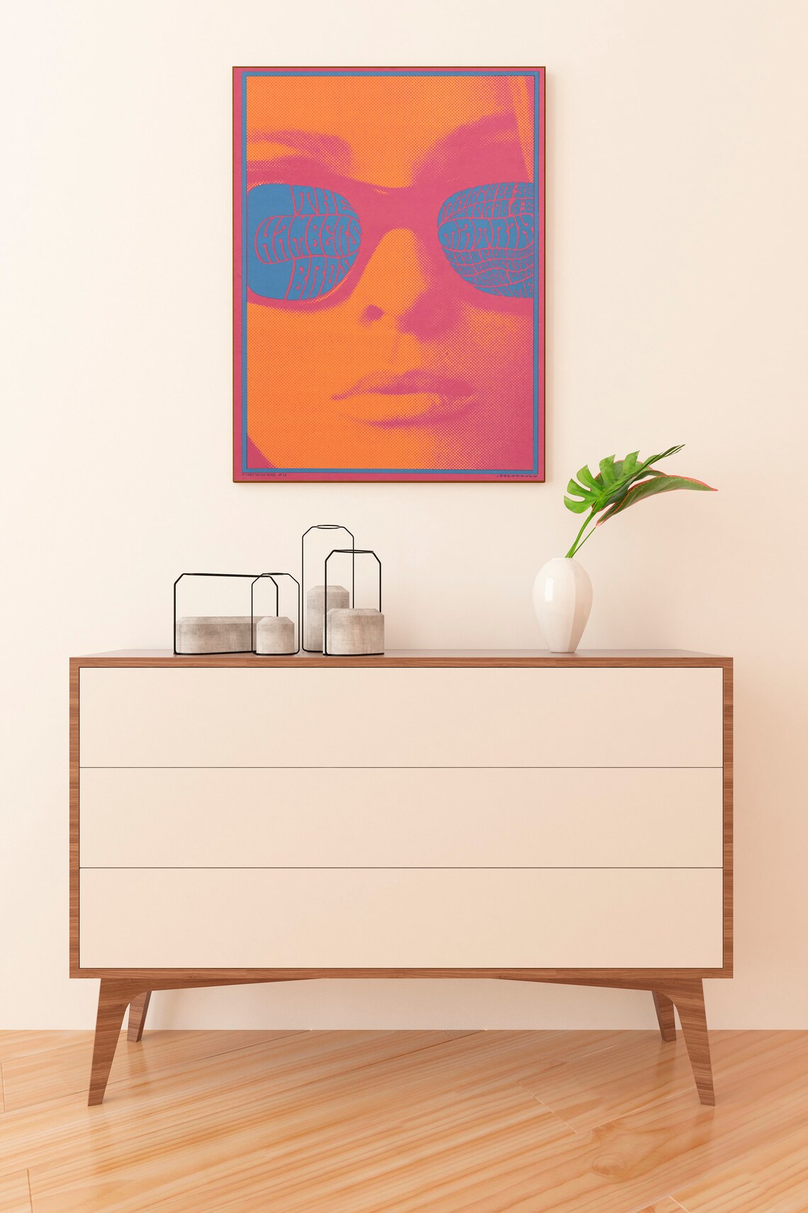 Psychedelic Hippy Concert Poster Art Print - Image 2