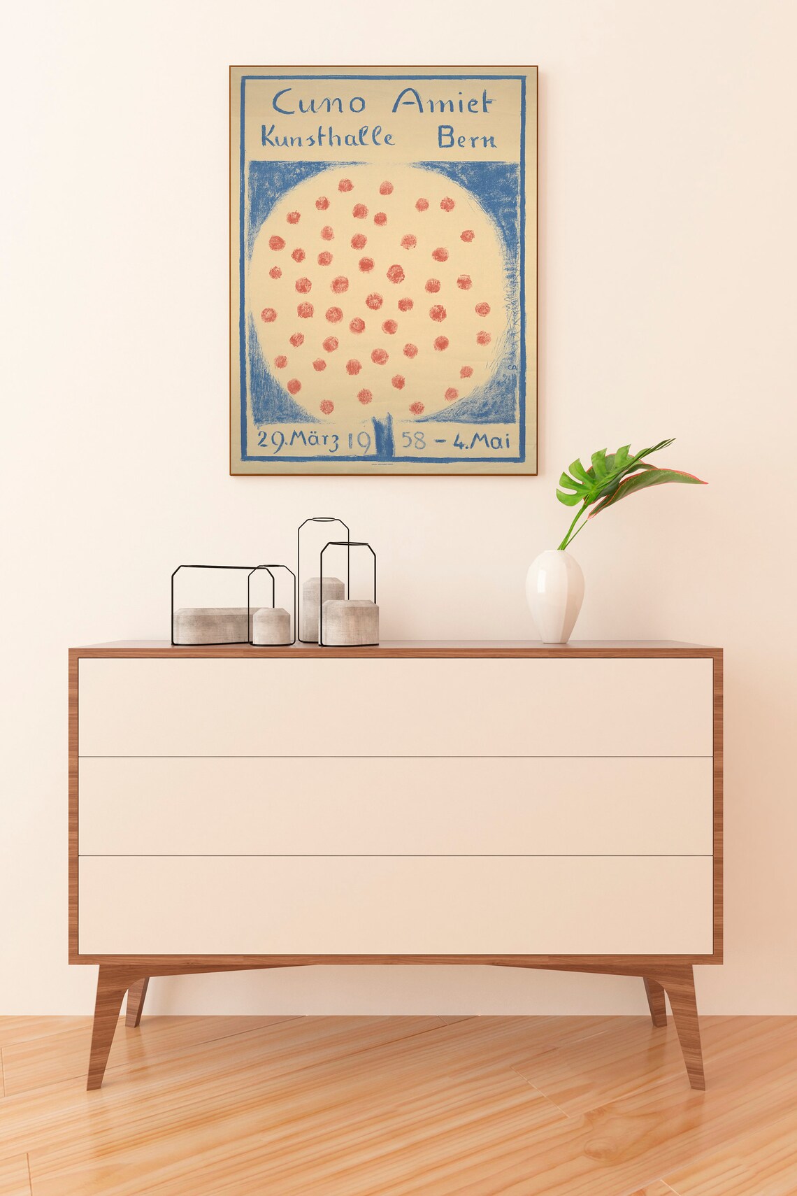 Swiss Vintage Exhibition Poster, Mid-Century Modern Art Print - Image 2