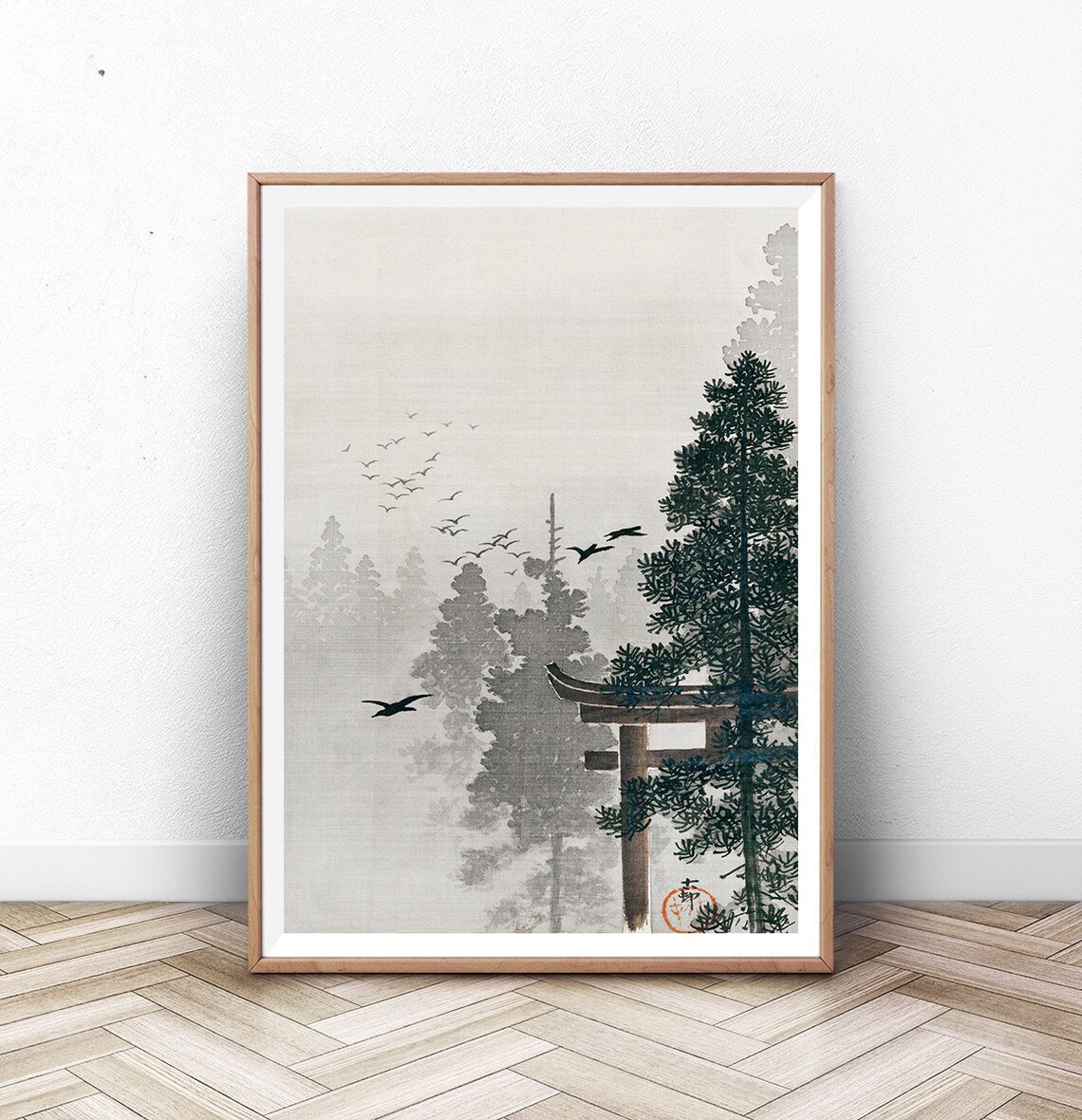 Japanese Vintage Woodblock Print, Japan Wall Art