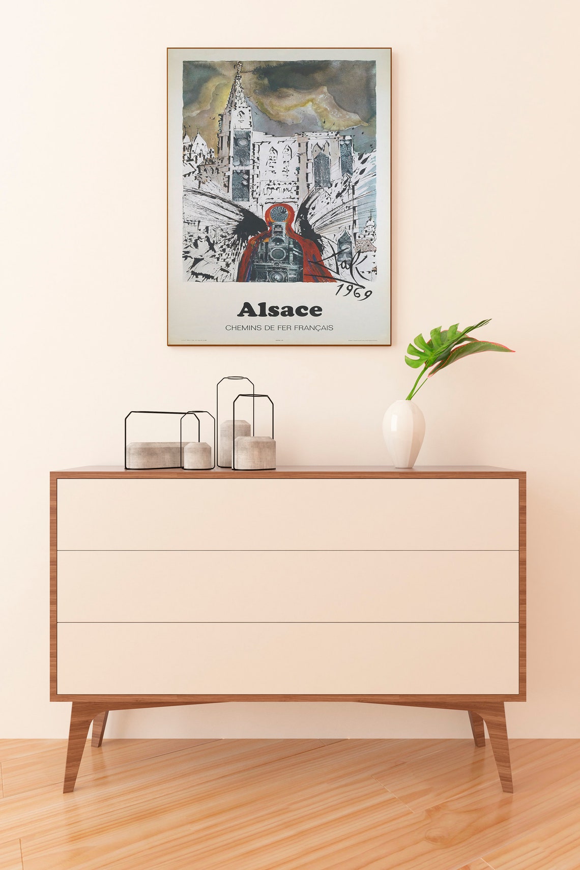 France Travel Poster Alsace Print Paris Wall Art French Riviera Print France Print Mid Century Wall Art Modern Wall Art - Image 2