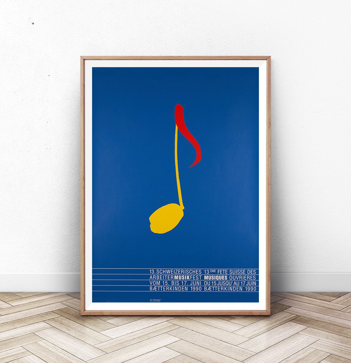 Music Museum Exhibition Poster, Mid-Century Modern Art Print
