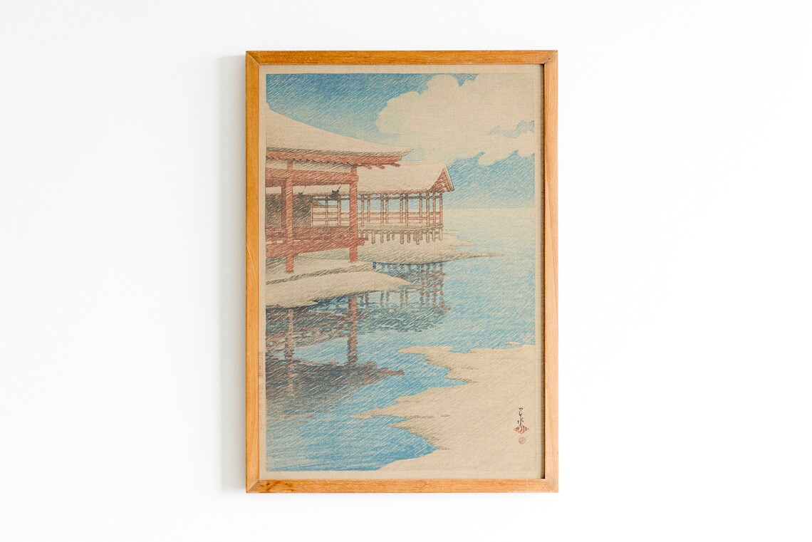 Japan Wood Block Japanese Art Print Poster Art Home Decor Wall Art Print Antique Prints Japan Poster Japanese Decor Asian Deco Mt Fuji