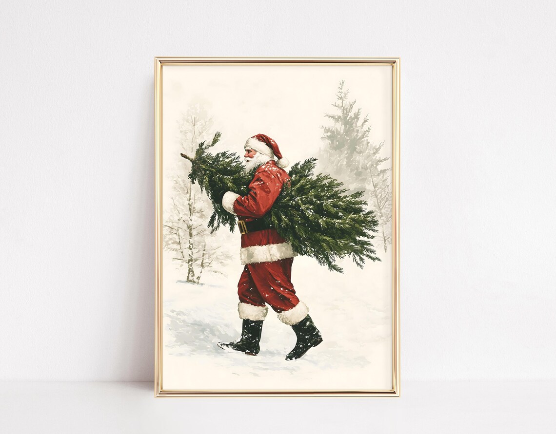 Santa Claus - Vintage Christmas Art