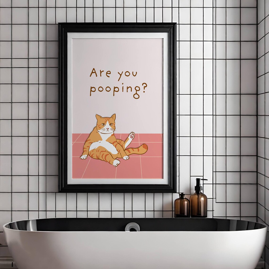 Funny Bathroom Wall Art, Bathroom Decor Poster - Image 4