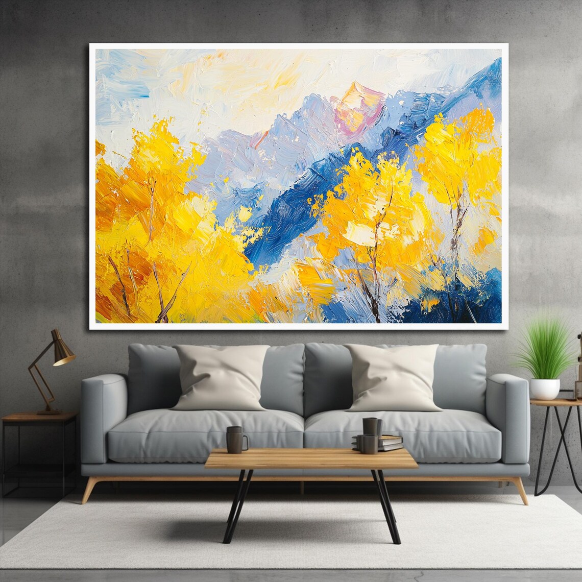 Mountain Wall Art Wall Art Fall Prints Fall Style Decor Fall Tee Mountain Prints Landscape Art Mountain Print Framed Landscape - Image 3