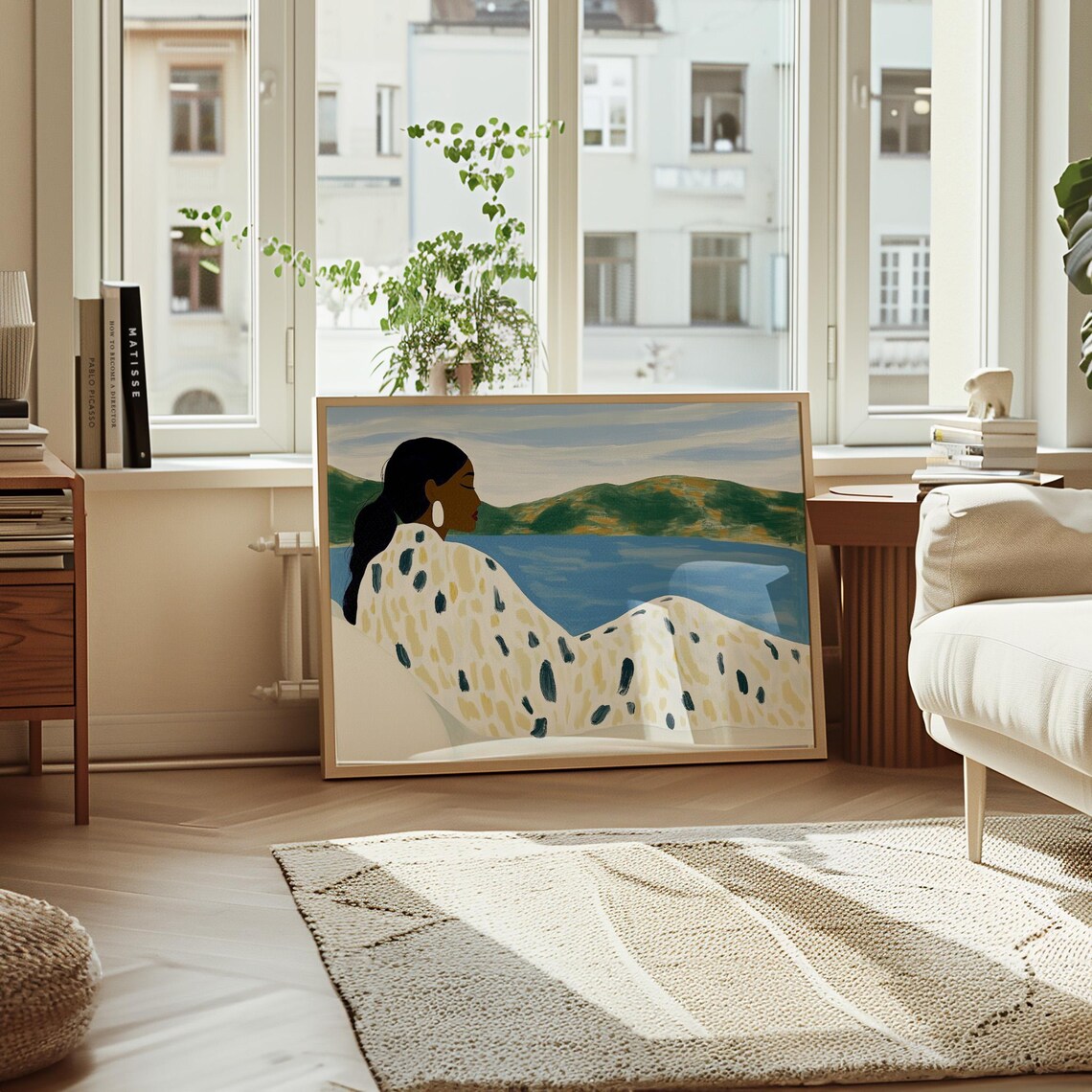 Abstract Woman by the Water, Minimalist Wall Art Print - Image 4