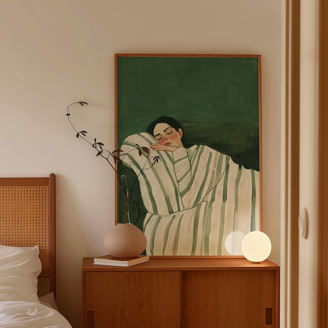 Abstract People Minimalist Living Room Wall Art Print - Image 4