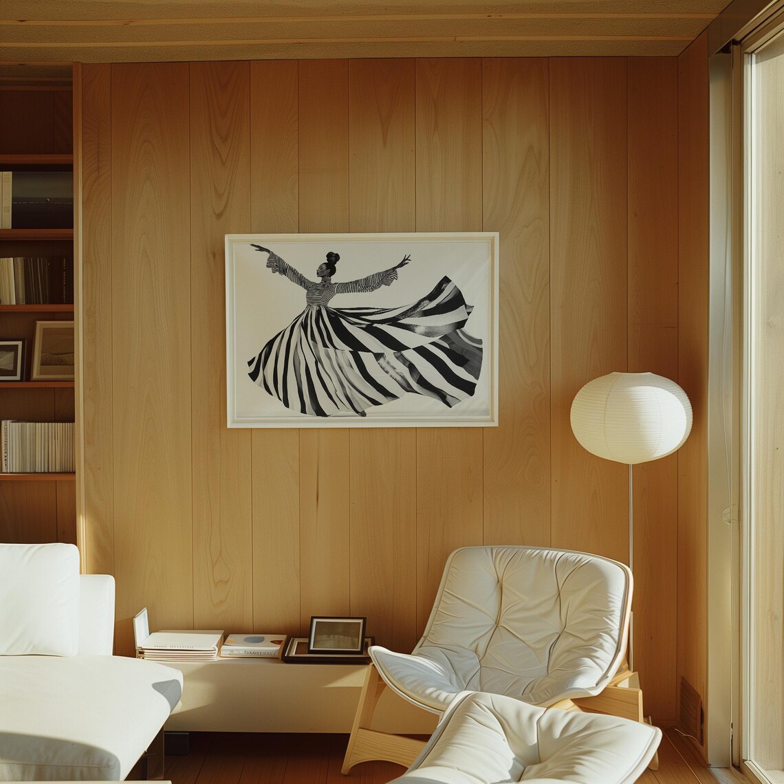 Dance Of Joy Abstract Figure, Modern Decor Art Print - Image 2