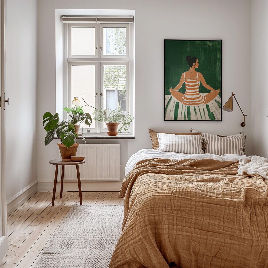 Minimalist Yoga Woman, Modern Wellness Art Print - Image 5