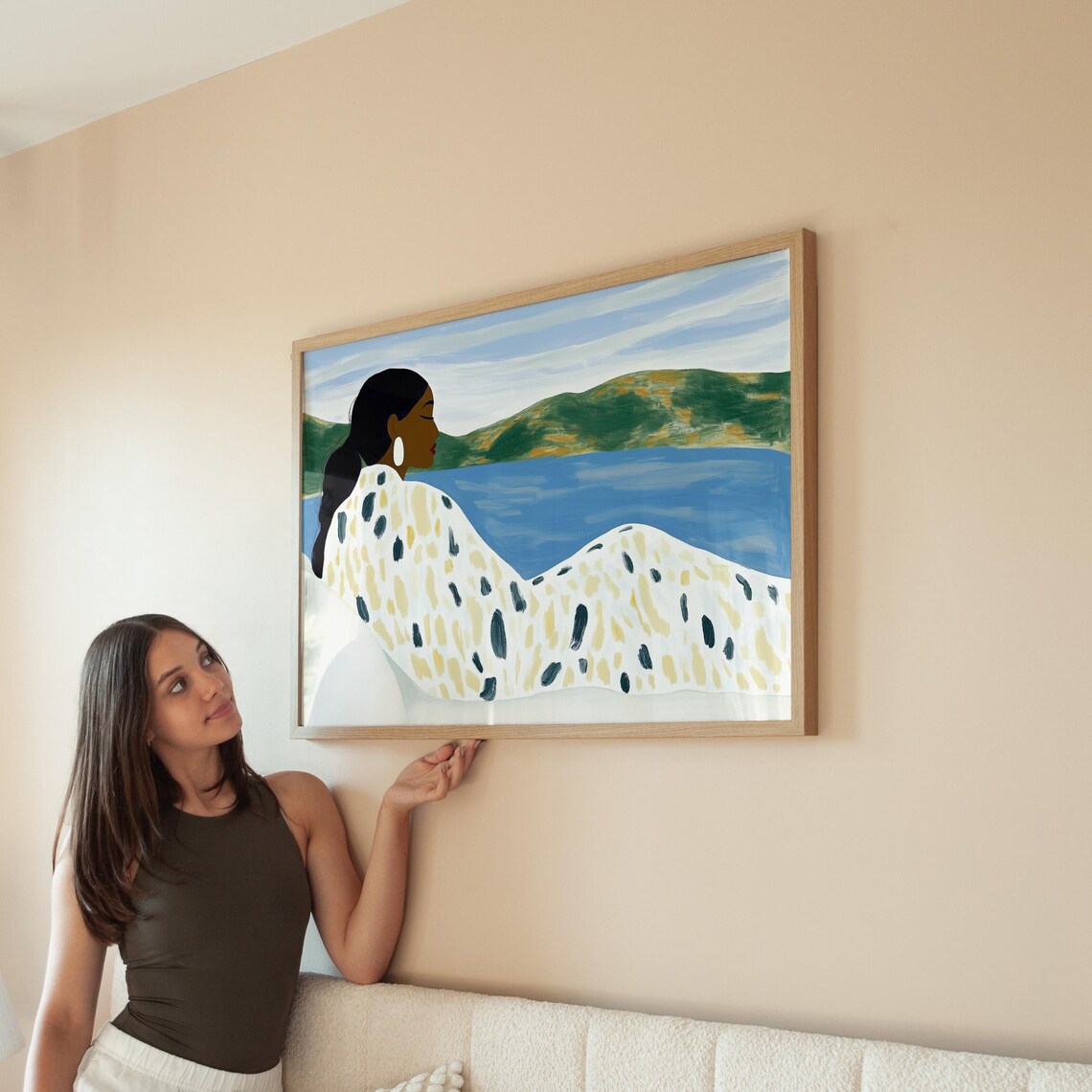 Abstract Woman by the Water, Minimalist Wall Art Print - Image 5