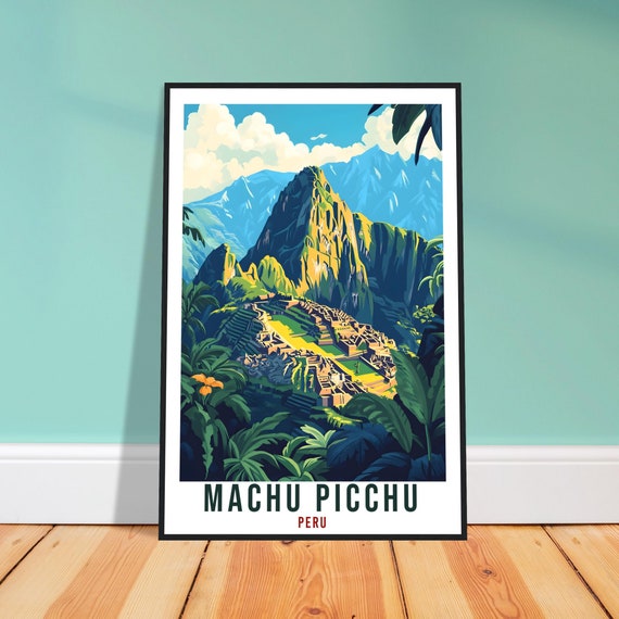 Machu Picchu Peru Ancient Citadel Andean Mountain View Poster