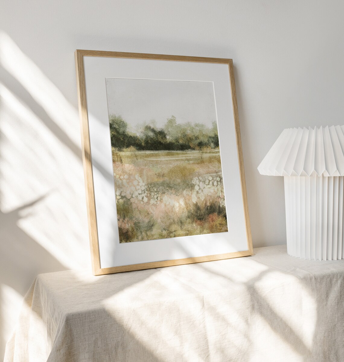 Spring Landscape Painting, Vintage Country Decor Art Print - Image 3