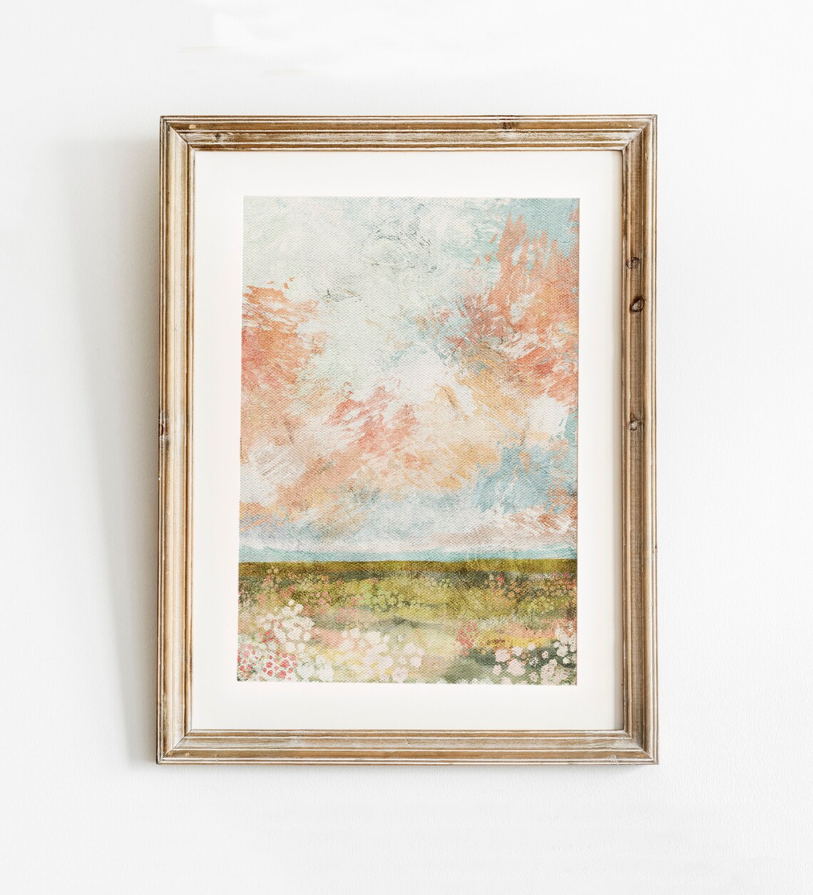 Spring Landscape Vintage Style Art Print