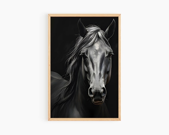 Moody Horse Print Room Decor Teen Girls Girls Room Print Horse Nursery Print Teen Girl Farm Art Print Equestrian Art