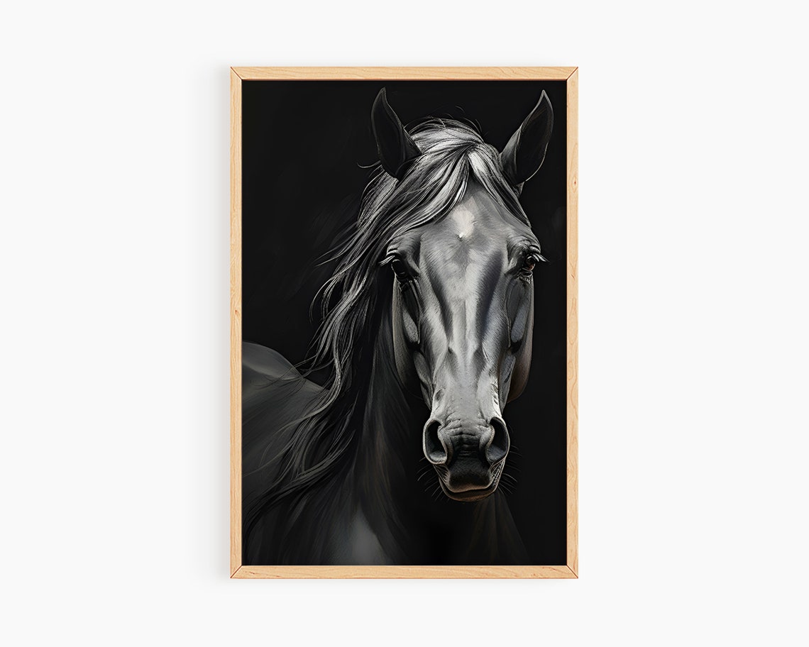 Moody Horse Print Room Decor Teen Girls Girls Room Print Horse Nursery Print Teen Girl Farm Art Print Equestrian Art