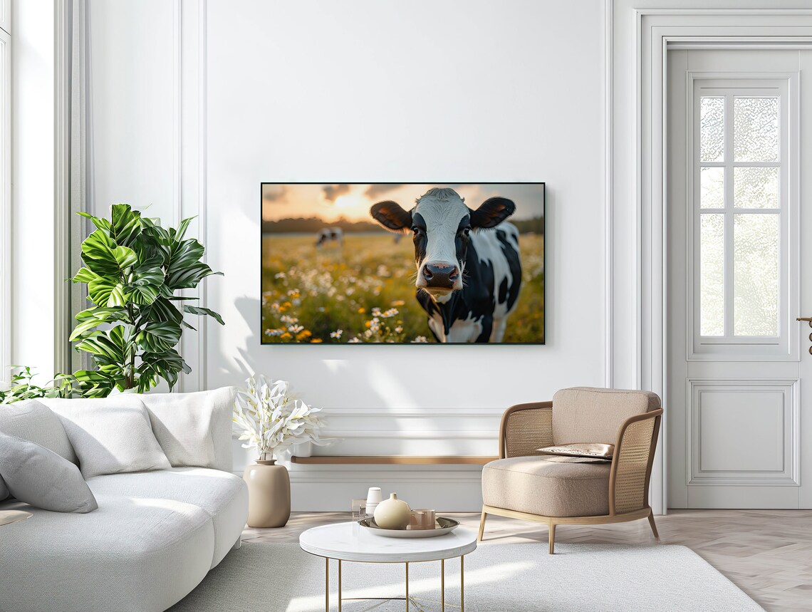Holstein Cow Farmhouse Art Print, Country Decor - Image 2