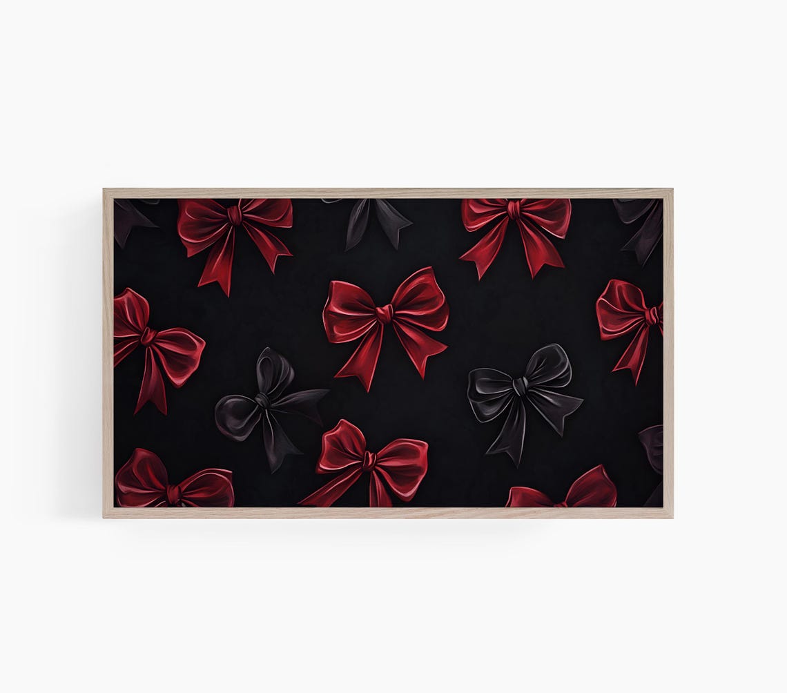 Coquette Bows Valentine TV Art