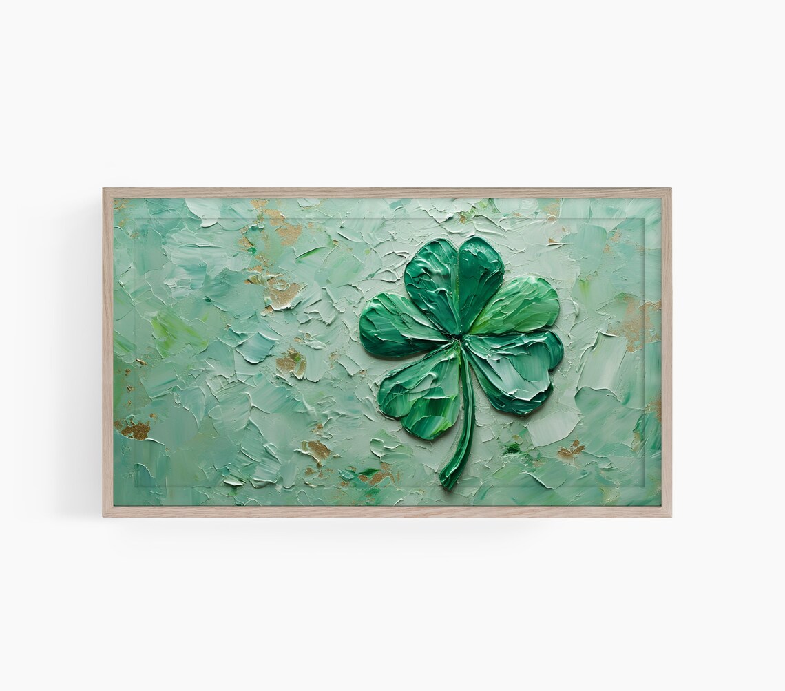 St. Patrick's Day Shamrock Art Print, Botanical Decor
