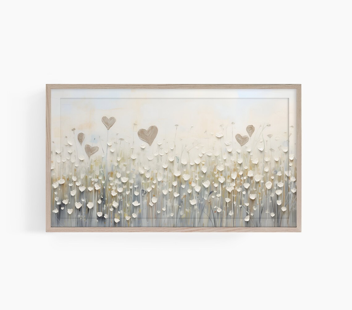 Flowers and Hearts Valentine Day Art Print