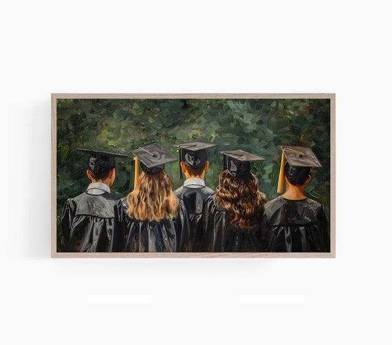 Graduation Frame TV Art, College Grad Party Decor