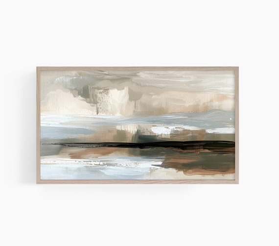 Abstract Frame Tv Art Neutral Tone Abstract Frame Tv Art Abstract Painting Painting For Frame Tv T574