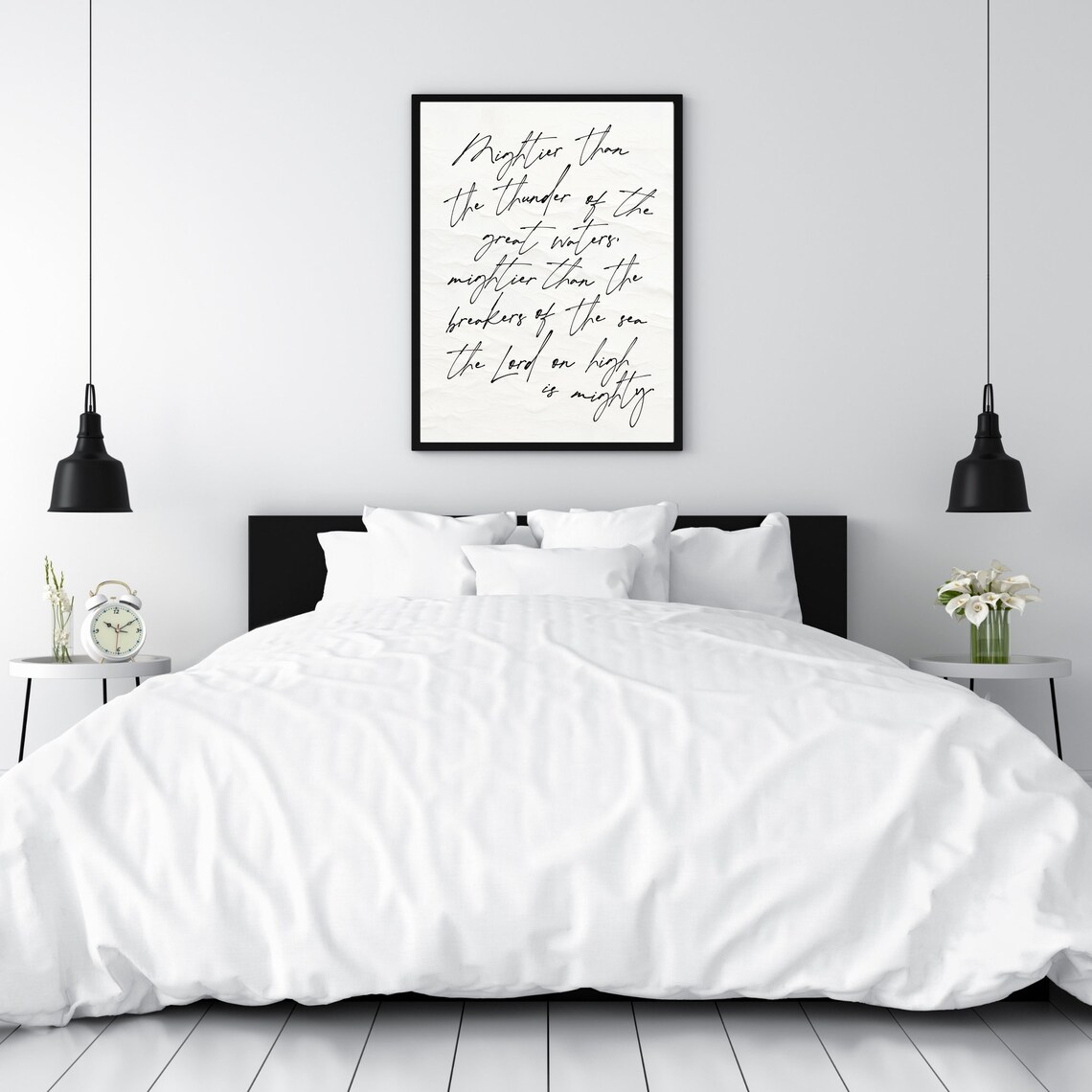 Psalms Scripture Sign, Psalm 934 Christian Art - Image 3