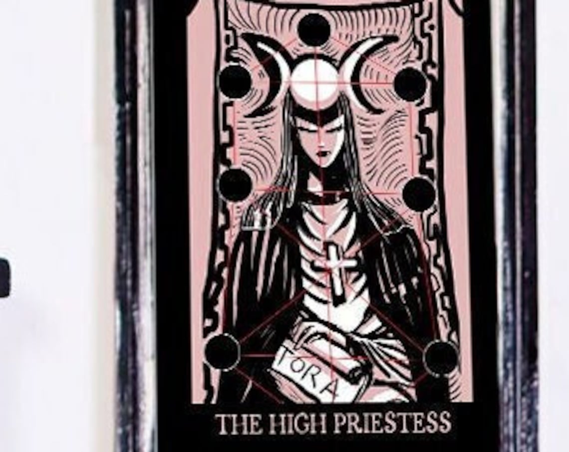 The High Priestess, Goth Tarot Poster